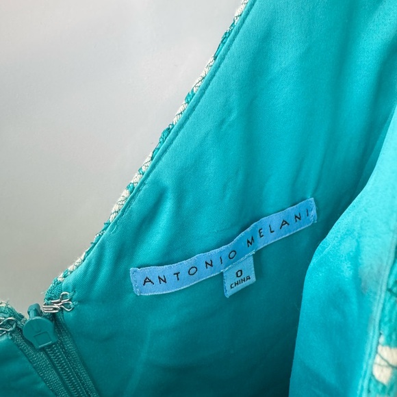 Antonio Melani Lace Dress V-Neck Sleeveless Party Cocktail Dress Size‎ 0 - Picture 2 of 7